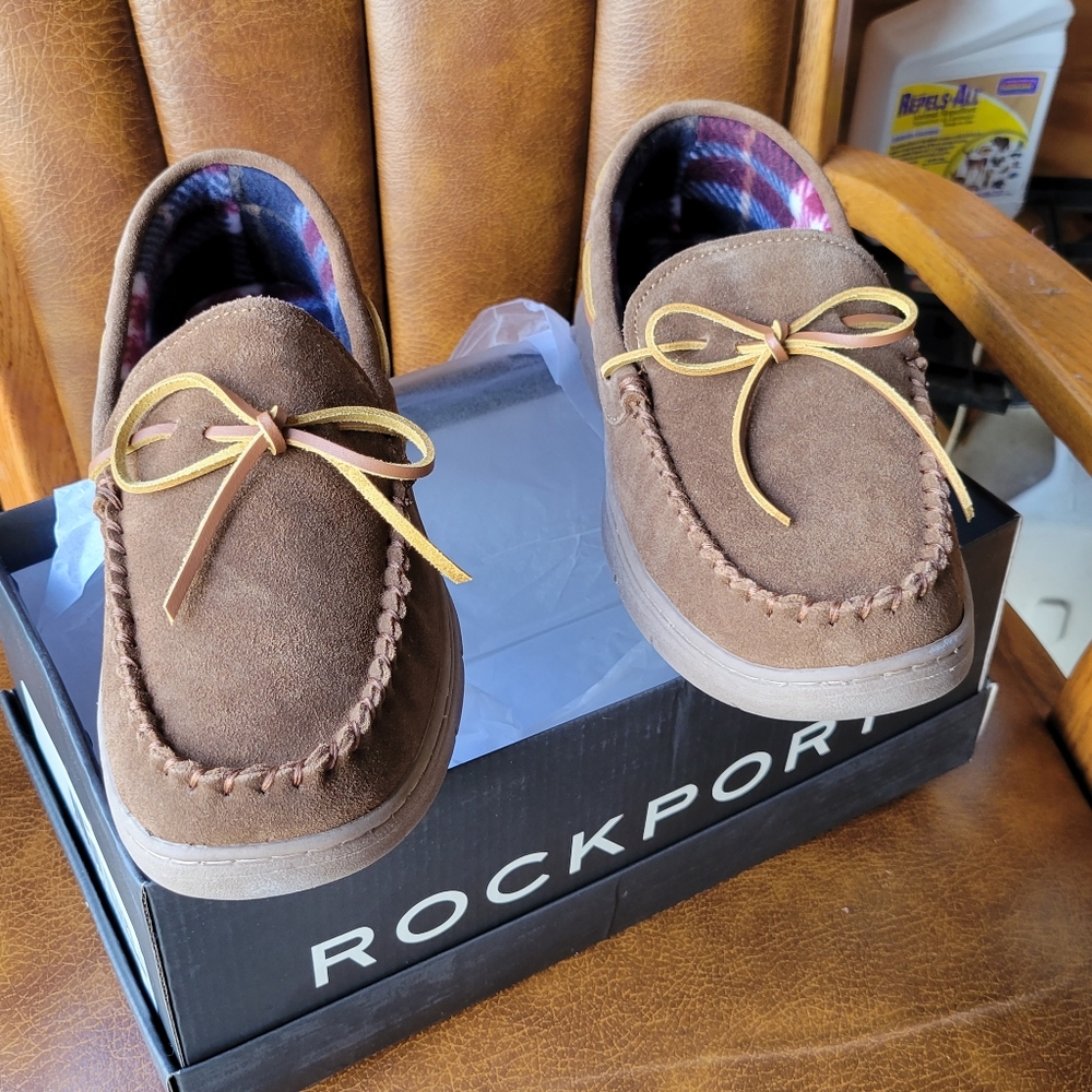 Rockport men's slippers size 10